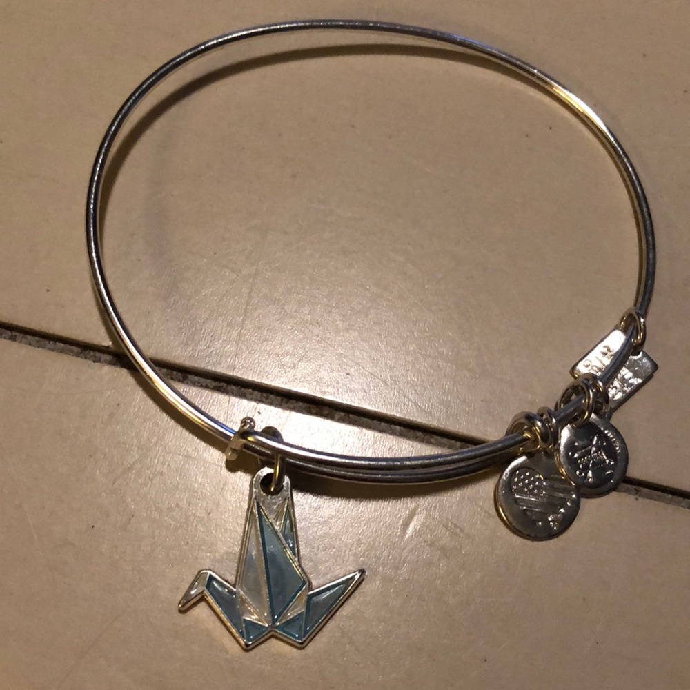 Alex and ani paper crane bracelet
